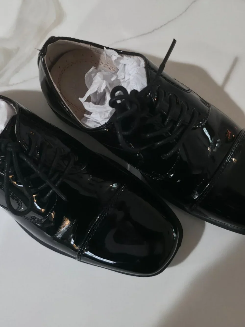Florsheim Boys Black Patent Leather Dress Shoes